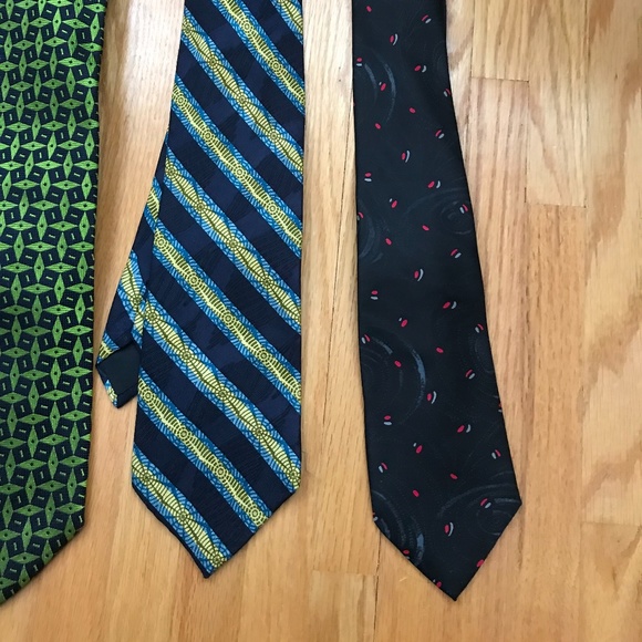 Set of 5 designer silk ties - various brands - Picture 4 of 11